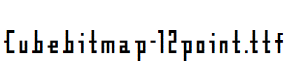 Cubebitmap-12point.ttf