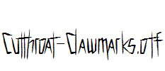Cutthroat-Clawmarks.otf