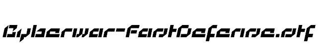 Cyberwar-FastDefense.otf