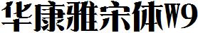 華康雅宋體W9.ttc