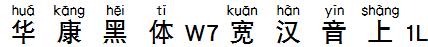 華康黑體W7寬漢音上1L.TTF