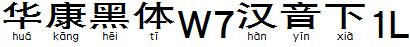 華康黑體W7漢音下1L.TTF