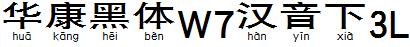 華康黑體W7漢音下3L.TTF